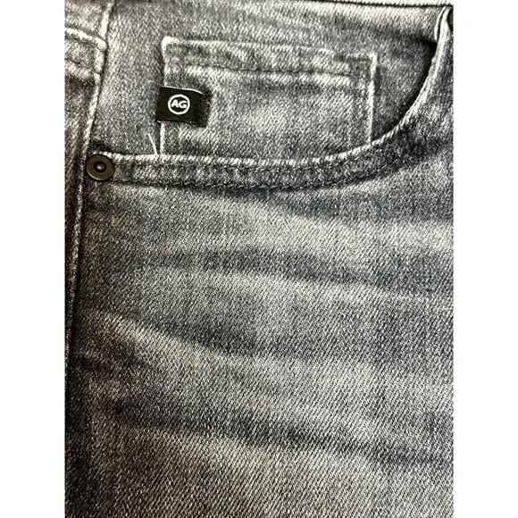 AG Adriano Goldschmied The Prima Ankle Cigarette Jeans Black Denim Frayed Hem 23 - Picture 16 of 16